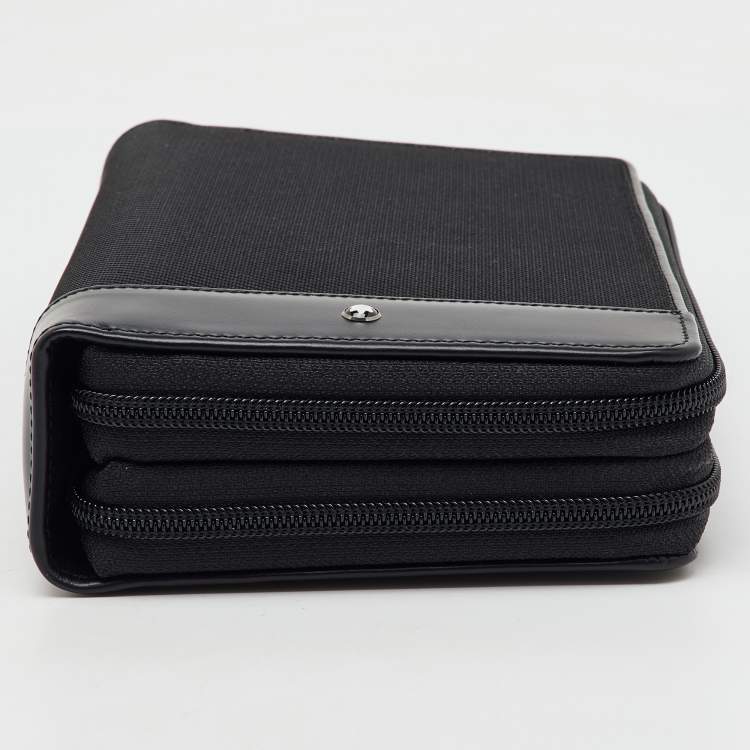 Pre Owned Montblanc Black Nylon and Leather Night Flight Travel Organizer