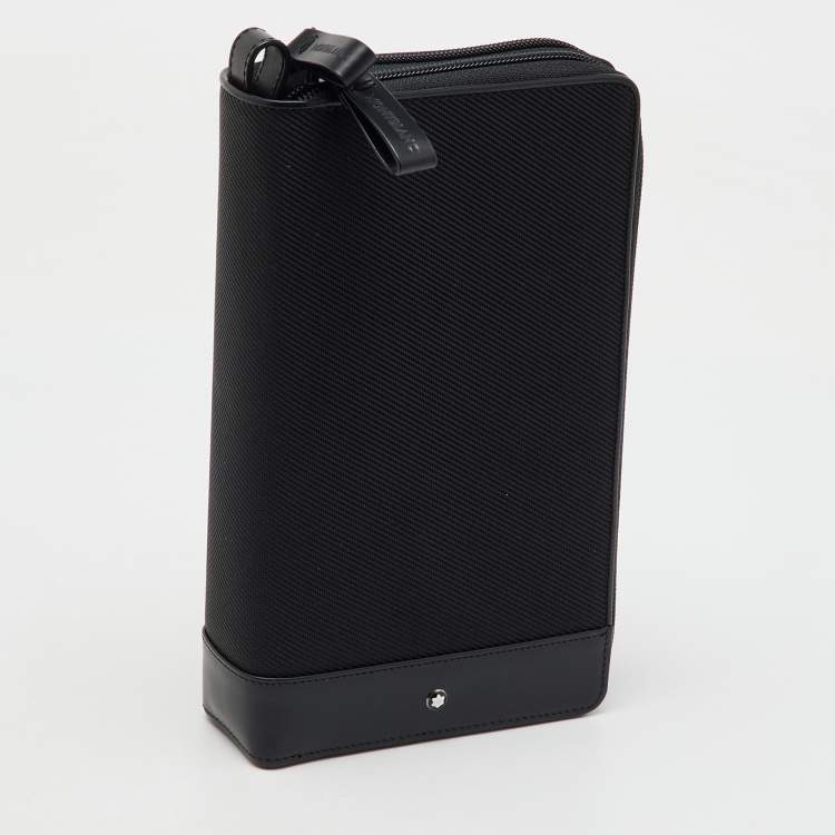 Pre Owned Montblanc Black Nylon and Leather Night Flight Travel Organizer