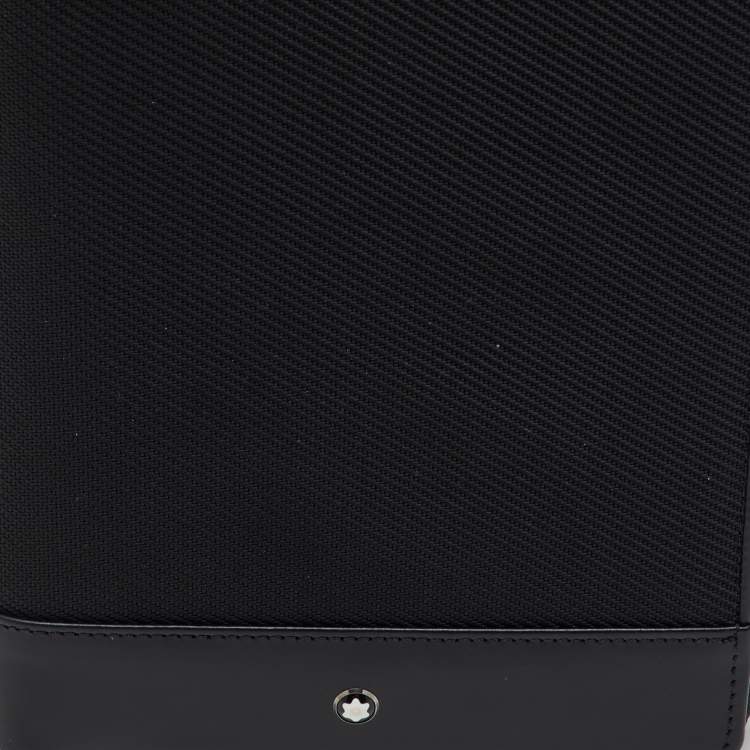 Pre Owned Montblanc Black Nylon and Leather Night Flight Travel Organizer