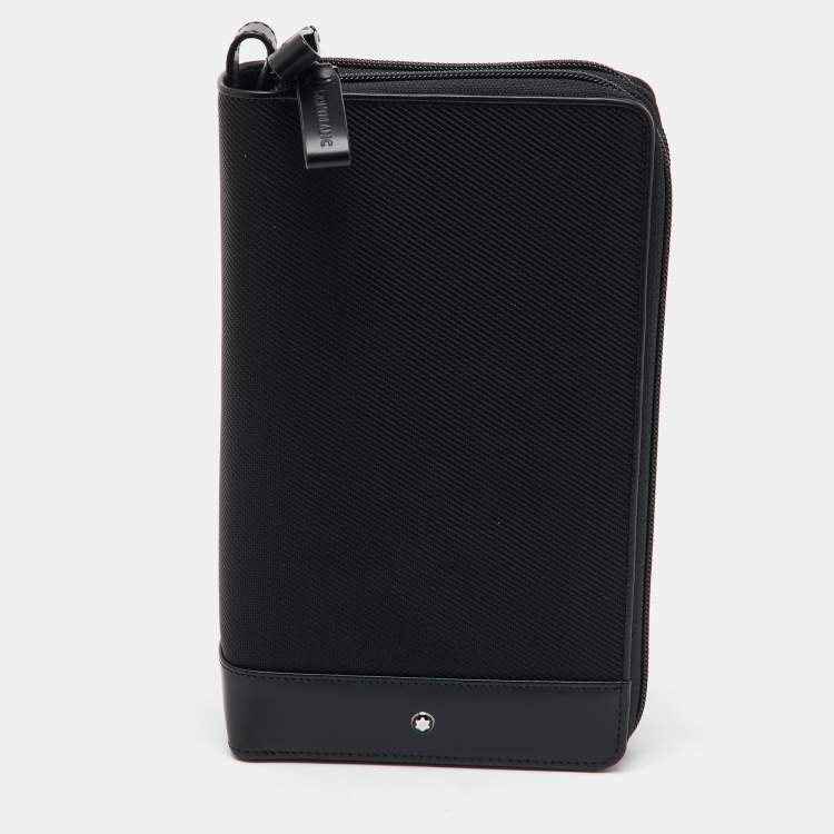 Pre Owned Montblanc Black Nylon and Leather Night Flight Travel Organizer