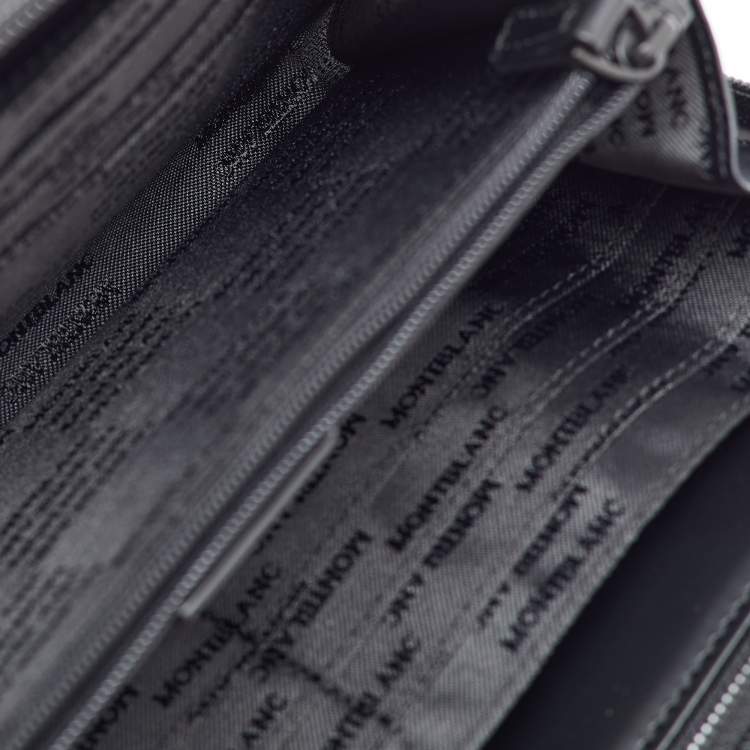 Pre Owned Montblanc Black Nylon and Leather Night Flight Travel Organizer