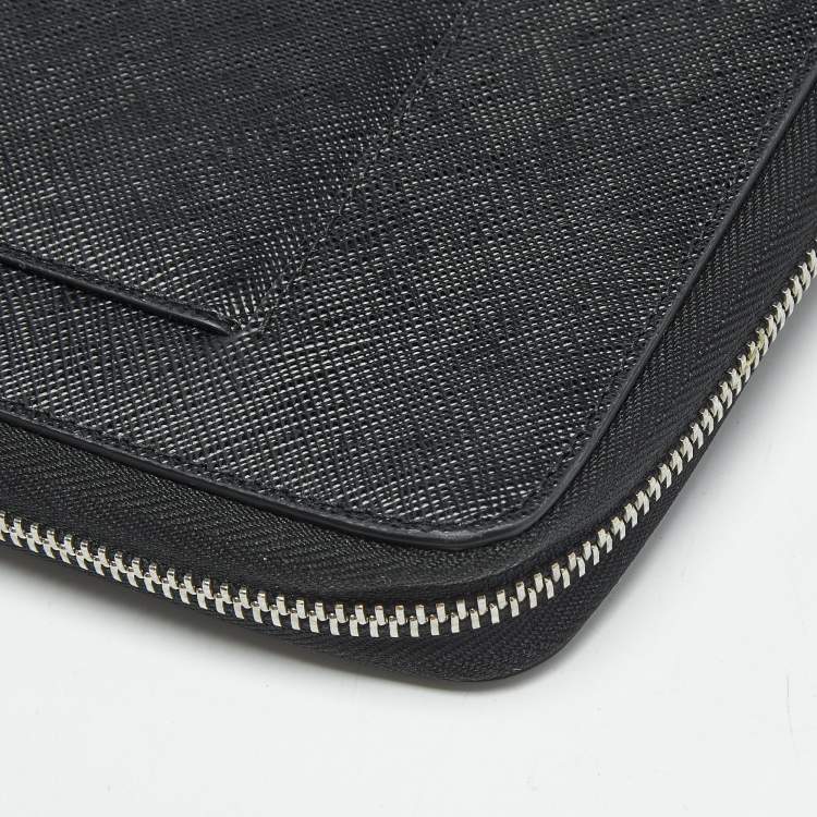 Pre Owned Montblanc Black Leather Sartorial Notebook Holder
