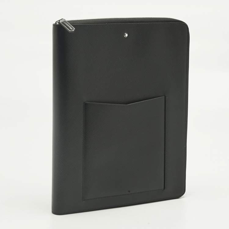 Pre Owned Montblanc Black Leather Sartorial Notebook Holder
