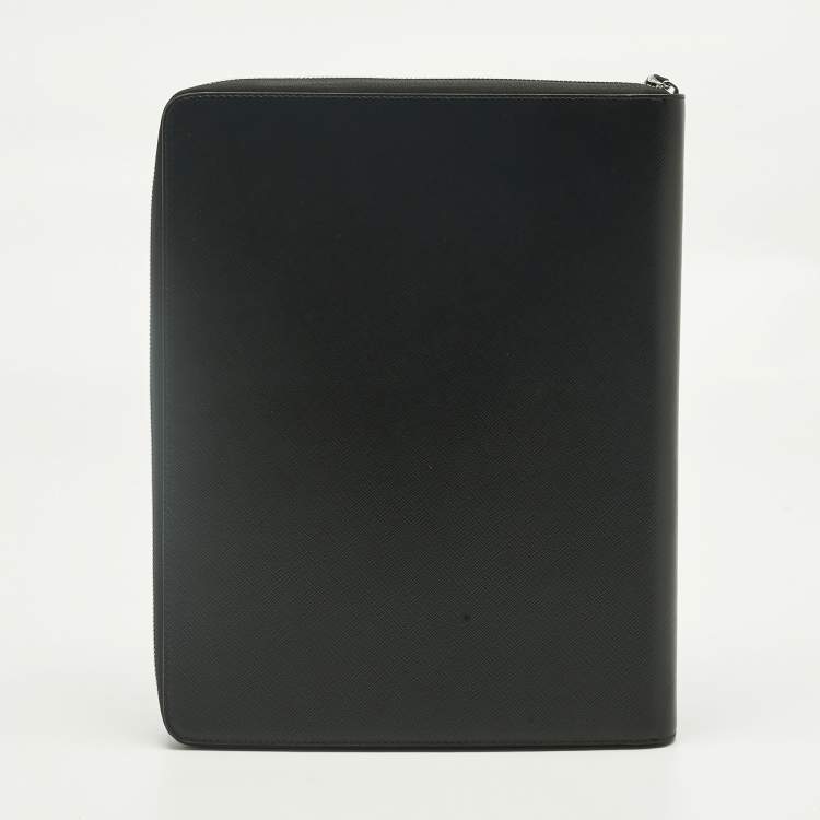 Pre Owned Montblanc Black Leather Sartorial Notebook Holder
