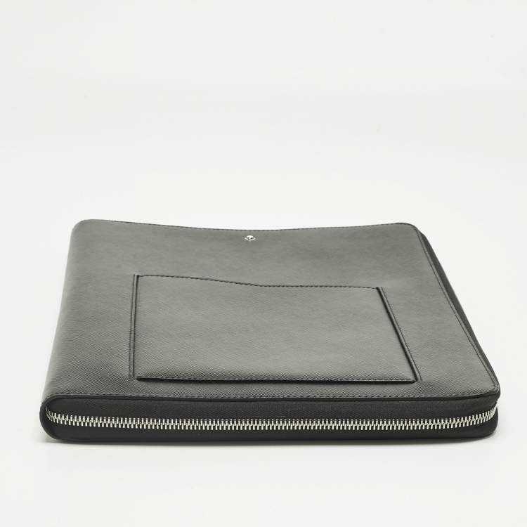 Pre Owned Montblanc Black Leather Sartorial Notebook Holder