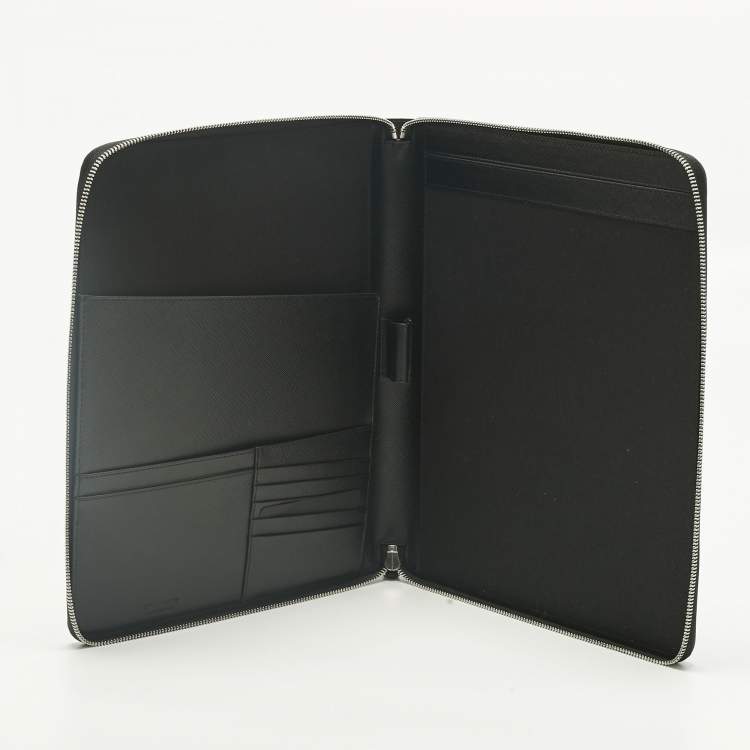 Pre Owned Montblanc Black Leather Sartorial Notebook Holder