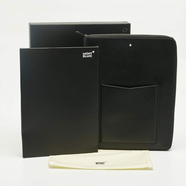 Pre Owned Montblanc Black Leather Sartorial Notebook Holder