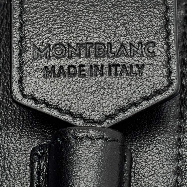 Pre Owned Montblanc Meisterstuck Selection 1 Black Leather Pen Pouch