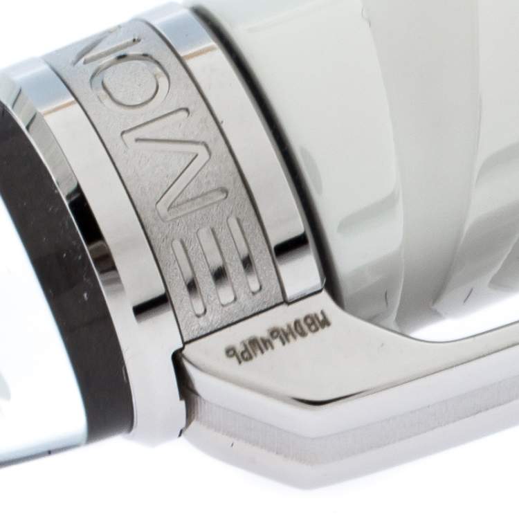 مملوكة مسبقًا Montblanc StarWalker White Ceramic Doué Silver Tone Ballpoint Pen