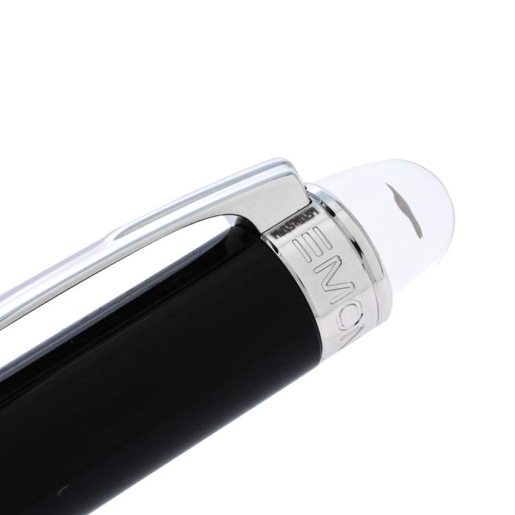 Pre Owned Montblanc StarWalker Black Resin Silver Tone Ballpoint Pen   