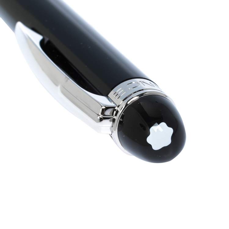Pre Owned Montblanc StarWalker Black Resin Silver Tone Ballpoint Pen   