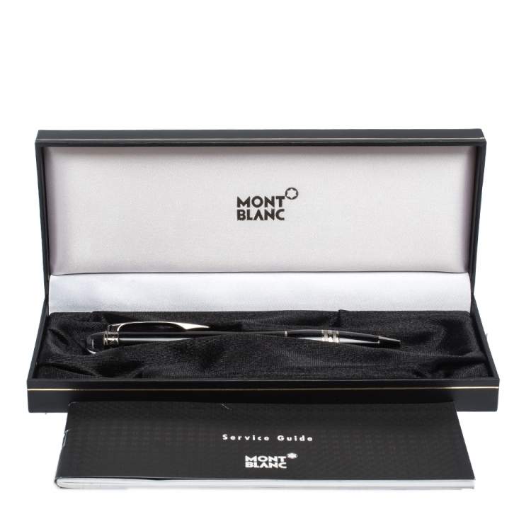 Pre Owned Montblanc StarWalker Midnight Black Resin Ruthenium Coated Ballpoint Pen