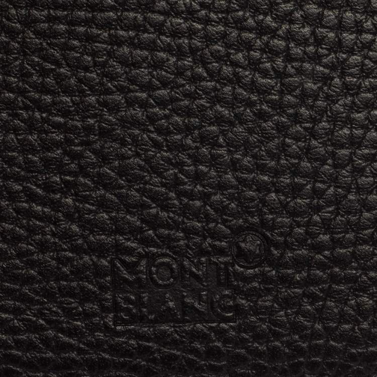 Pre Owned Montblanc Black Leather Sartorial iPhone 8 Flip Case