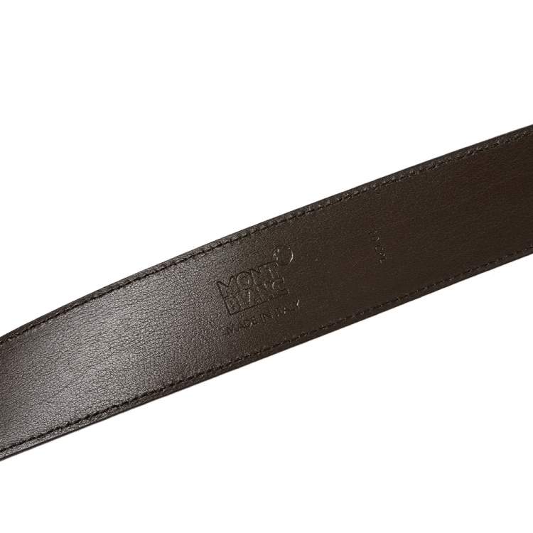 Pre Owned Montblanc Ombre Beige Suede Casual Line Buckle Belt 120CM
