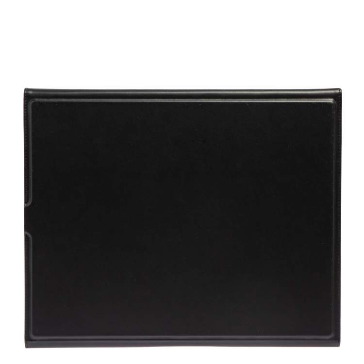Pre Owned Montblanc Black Leather Augmented Paper+A4 Set