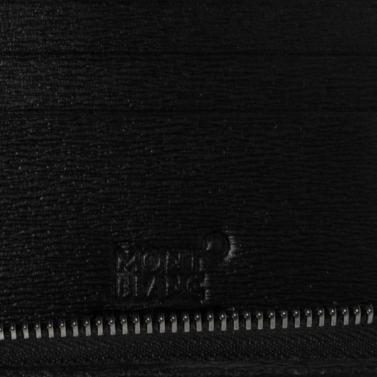 مملوكة مسبقًا MontBlanc Black Leather 4810 Westside Zip Notepad