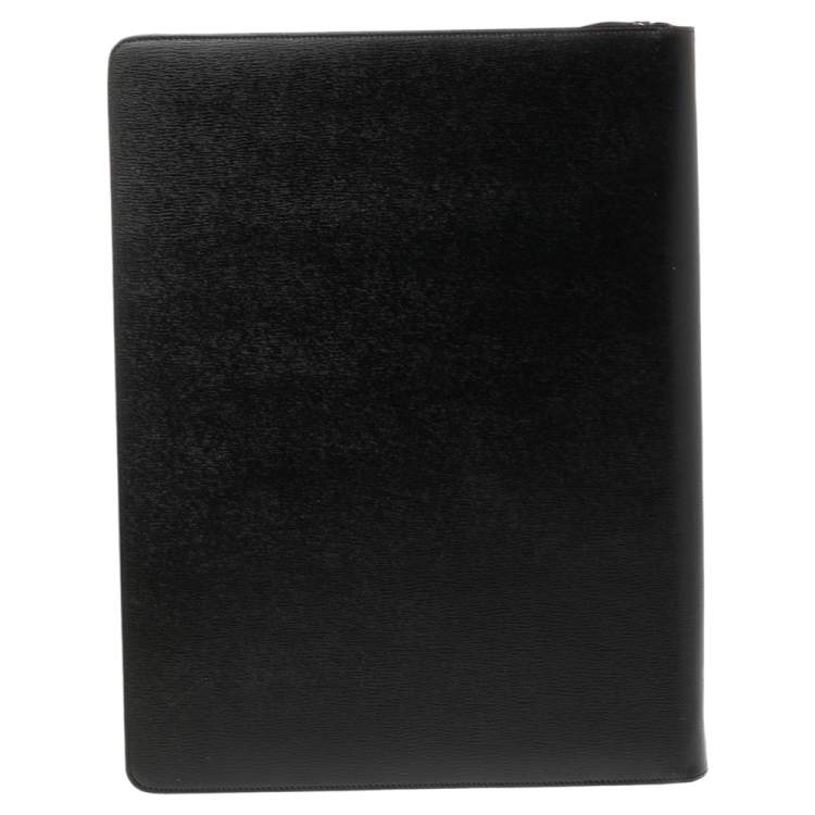 مملوكة مسبقًا MontBlanc Black Leather 4810 Westside Zip Notepad