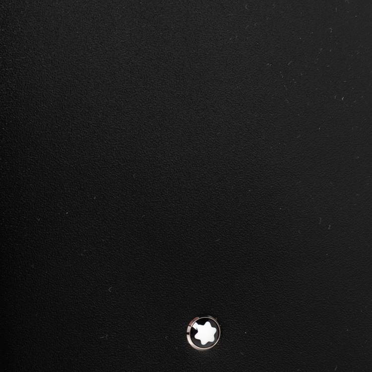 Pre Owned Montblanc Black Leather Meisterstuck Bifold Passport Holder