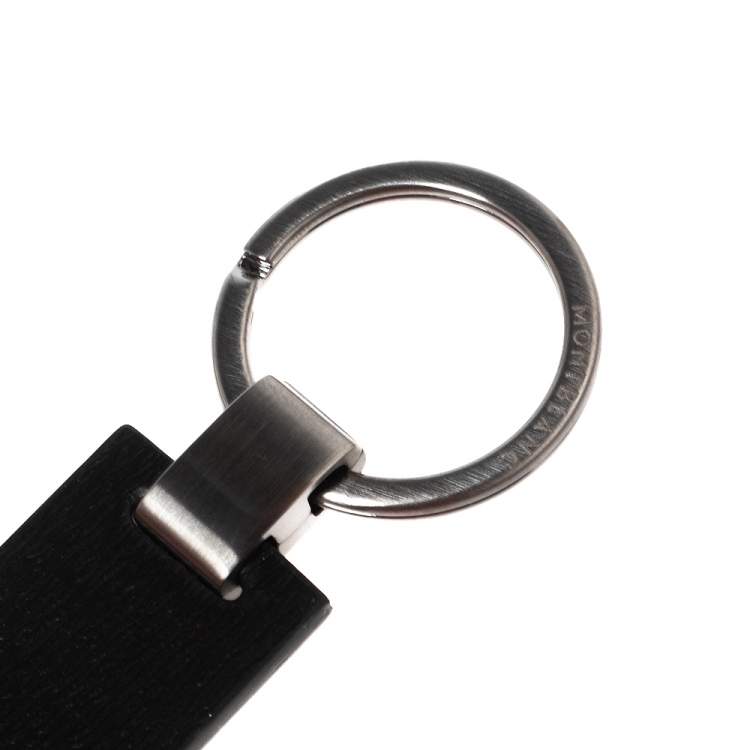 Pre Owned Montblanc Black Leather Westside Key Fob