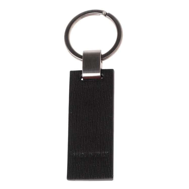 Pre Owned Montblanc Black Leather Westside Key Fob