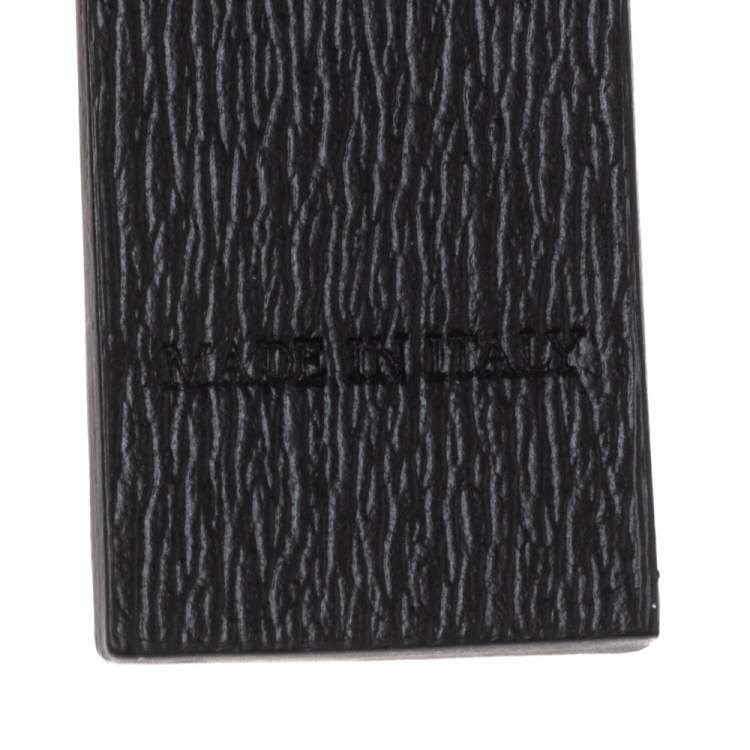 Pre Owned Montblanc Black Leather Westside Key Fob