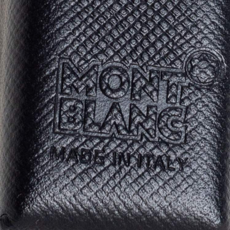 Pre Owned Montblanc Black Leather Sartorial Pen Pouch Hard Shell