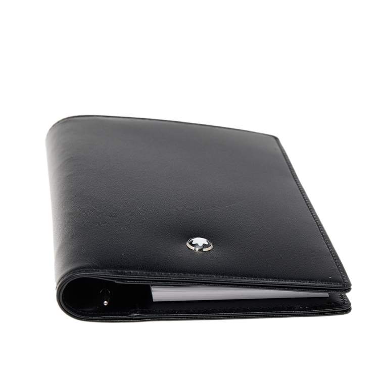 Pre Owned Montblanc Black Leather Meisterstück Pocket Notebook