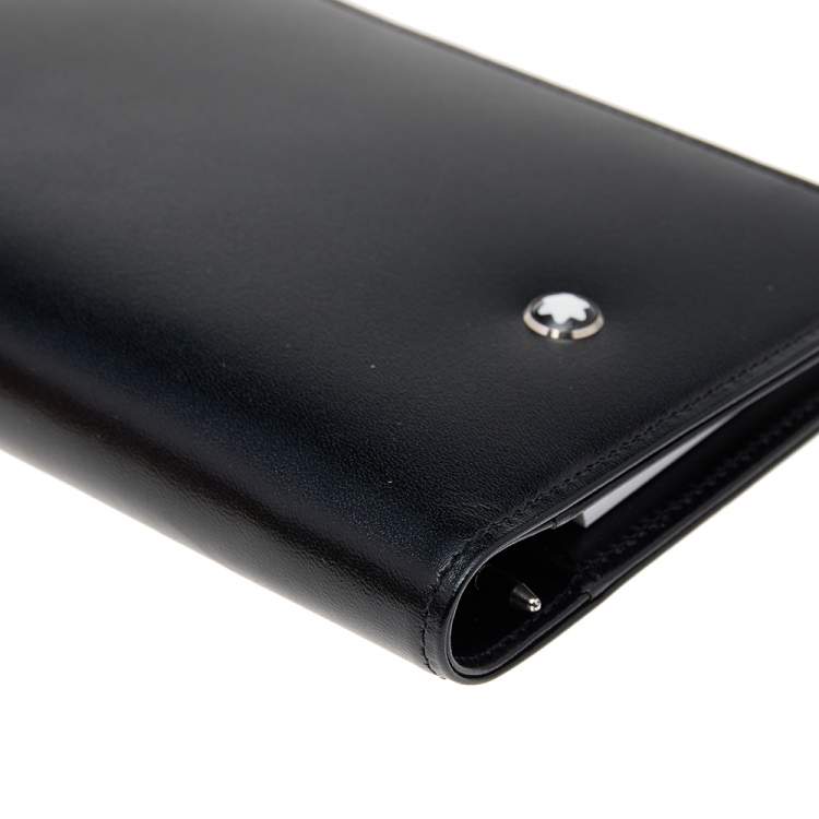 Pre Owned Montblanc Black Leather Meisterstück Pocket Notebook