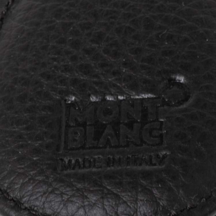 Pre Owned Montblanc Black Leather Westside Key Fob Loop