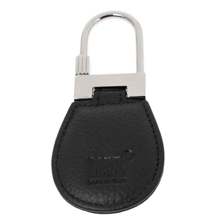 Pre Owned Montblanc Black Leather Westside Key Fob Loop