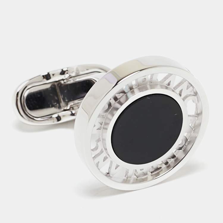 Pre Owned Montblanc Essential Sartorial  Sterling Silver Round Cufflinks