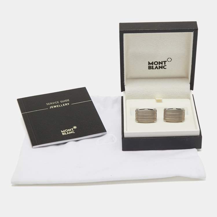 Pre Owned Montblanc Stainless Steel Cufflinks