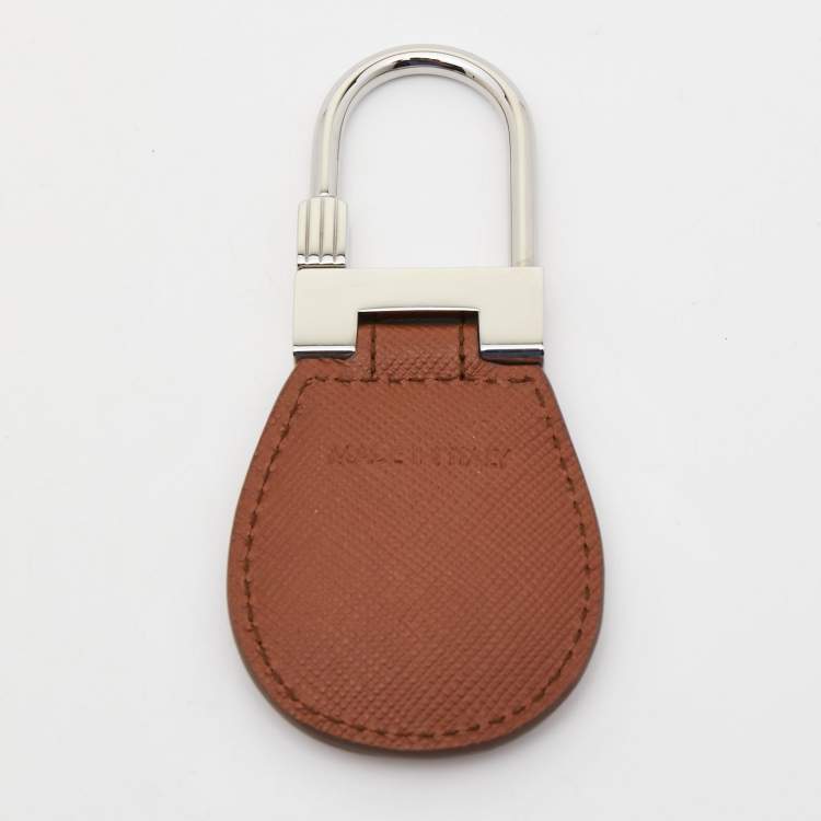 Pre Owned Montblanc Brown Leather Meisterstuck Key Fob 