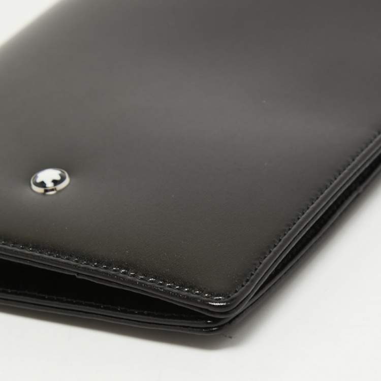 Pre Owned Montblanc Black Leather Meisterstück Passport Holder