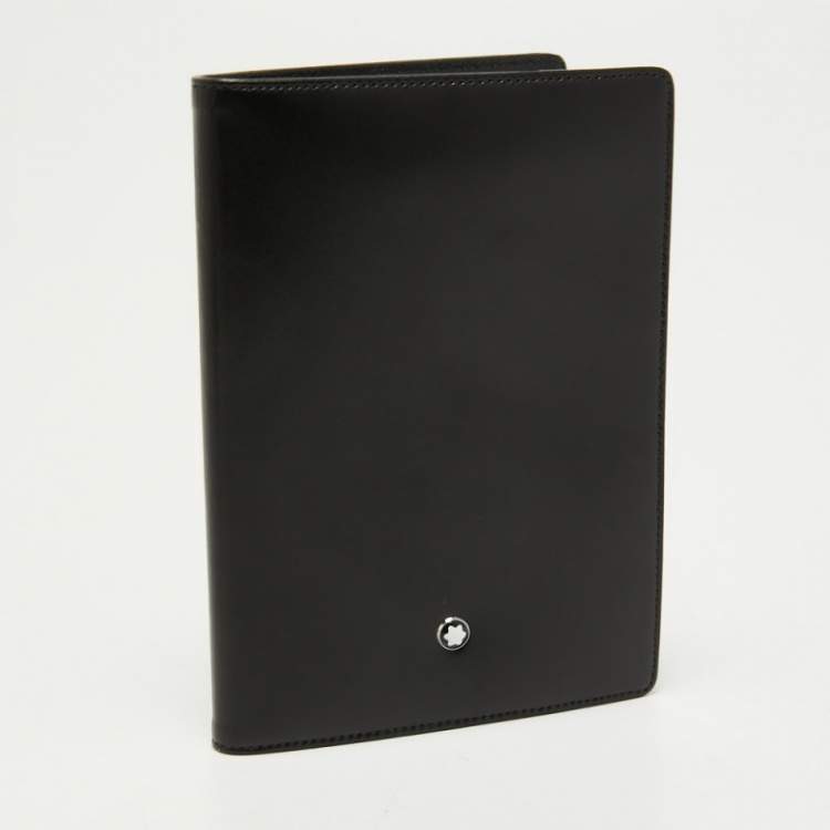 Pre Owned Montblanc Black Leather Meisterstück Passport Holder