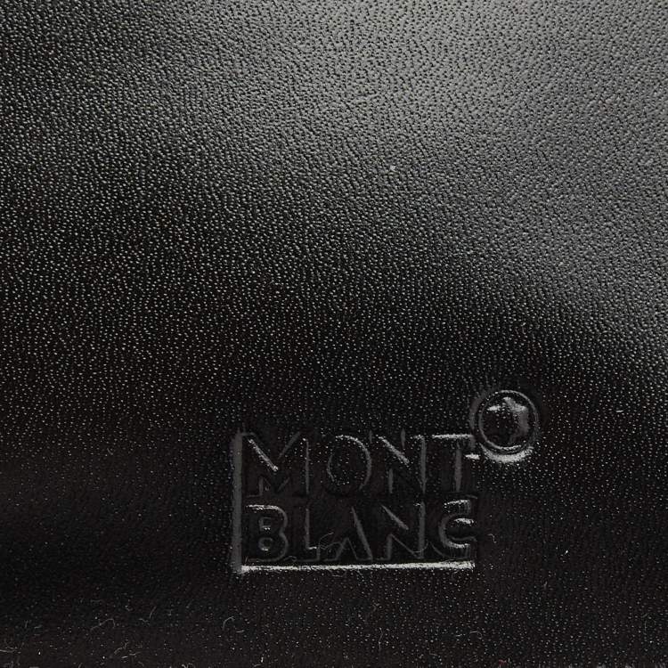 Pre Owned Montblanc Black Leather Meisterstück Passport Holder