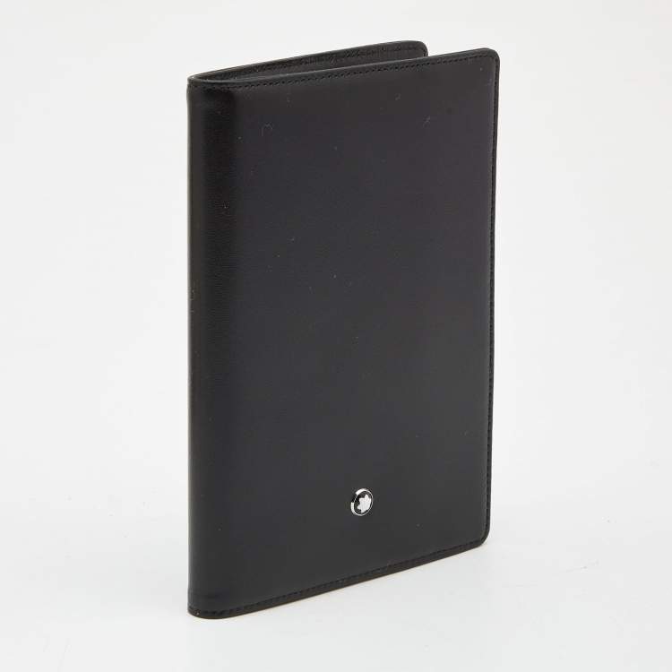 Pre Owned Montblanc Black Leather Meisterstück Passport Holder