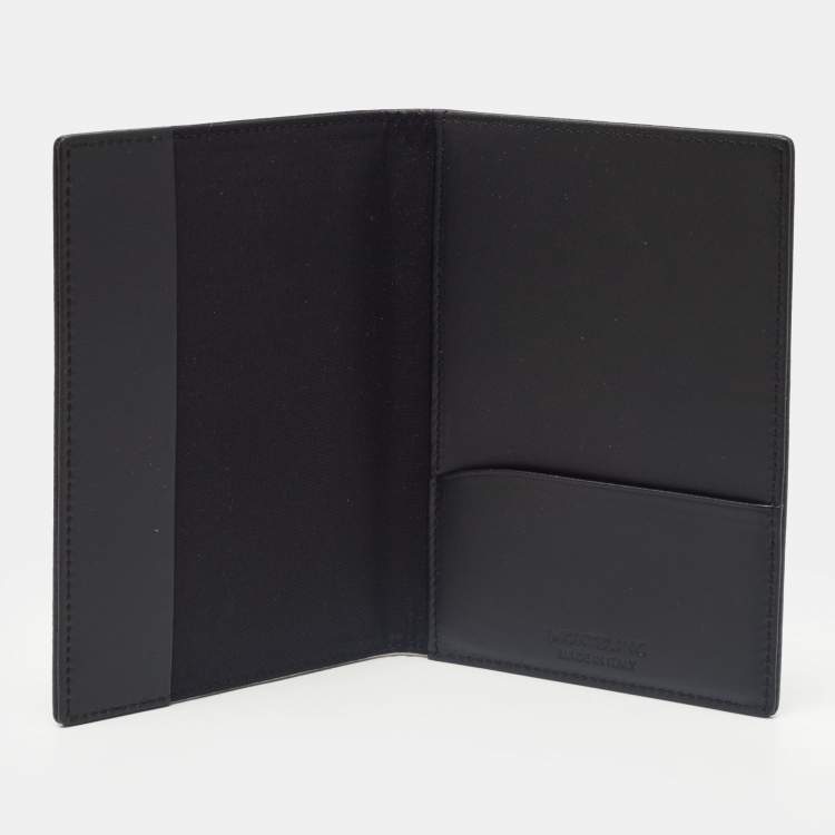 Pre Owned Montblanc Black Leather Meisterstück Passport Holder