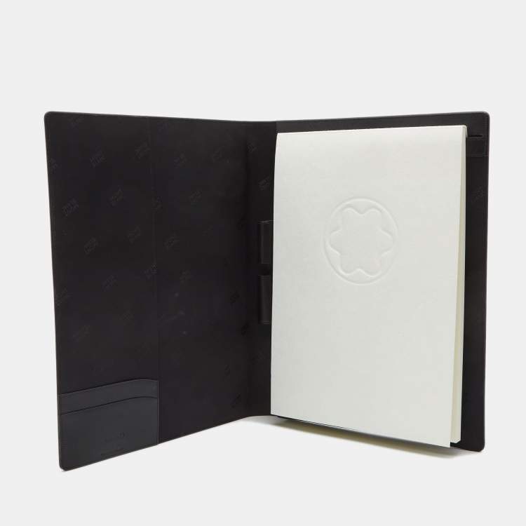 Pre Owned Montblanc Black Leather Conference Folder