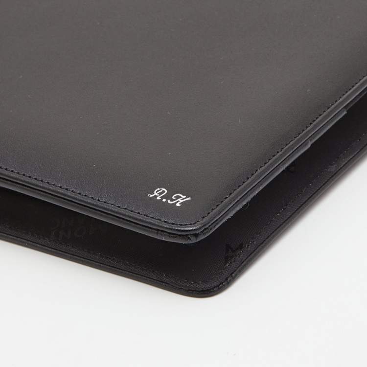 Pre Owned Montblanc Black Leather Conference Folder