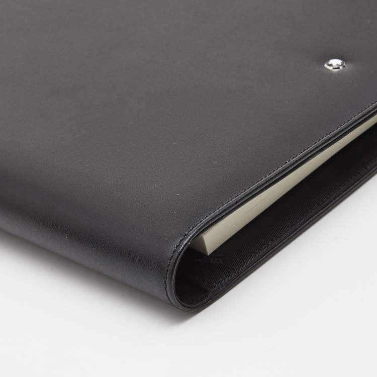 Pre Owned Montblanc Black Leather Conference Folder