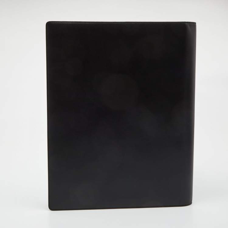 Pre Owned Montblanc Black Leather Conference Folder