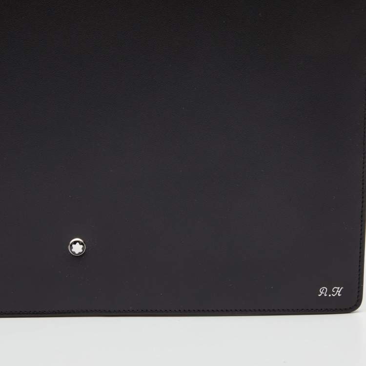 Pre Owned Montblanc Black Leather Conference Folder
