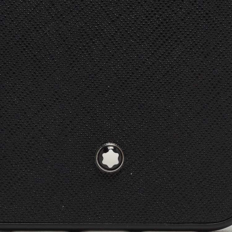 Pre Owned Montblanc Black Sartorial Leather iPhone 14 Pro Case
