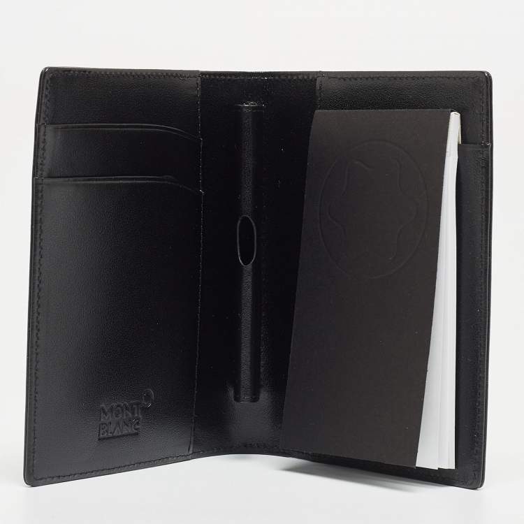 Pre Owned Montblanc Black Leather Meisterstück Pocket Notebook
