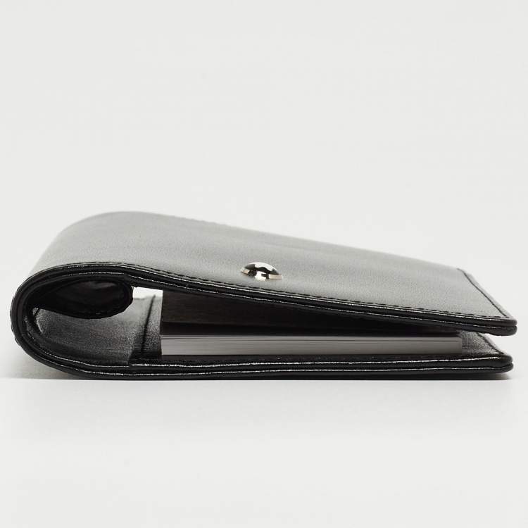 Pre Owned Montblanc Black Leather Meisterstück Pocket Notebook