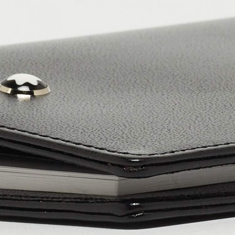 Pre Owned Montblanc Black Leather Meisterstück Pocket Notebook