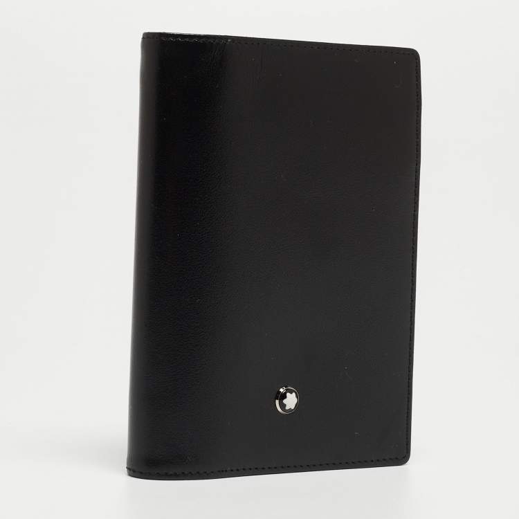 Pre Owned Montblanc Black Leather Meisterstück Pocket Notebook
