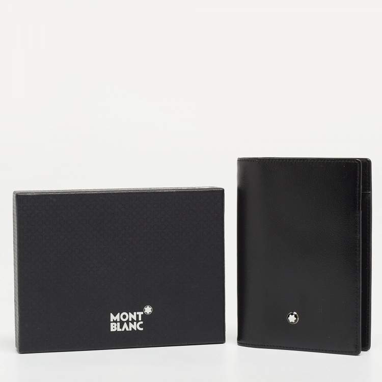 Pre Owned Montblanc Black Leather Meisterstück Pocket Notebook