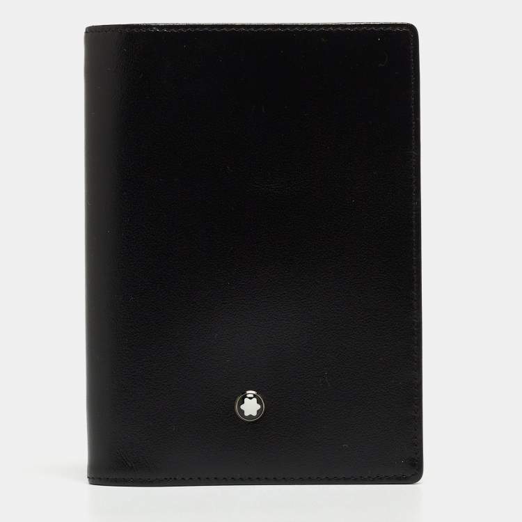 Pre Owned Montblanc Black Leather Meisterstück Pocket Notebook